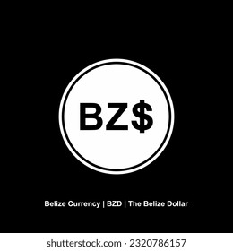 Belize Currency Symbol, Belize Dollar Icon, BZD Sign. Vector Illustration