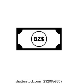 Belize Currency Symbol, Belize Dollar Icon, BZD Sign. Vector Illustration
