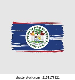 Belize Flag Brush. Nationalflagge