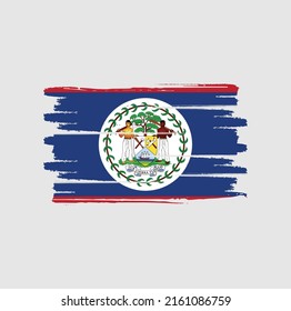 Cepillo de la bandera de Belice. Bandera nacional