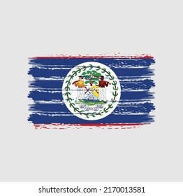 Cepillo de la bandera de Belice. Bandera nacional