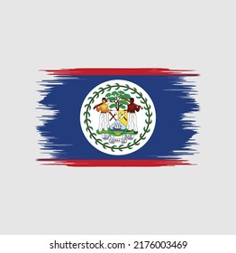 Cepillo de la bandera de Belice. Bandera nacional