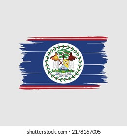 Cepillo de la bandera de Belice. Bandera nacional