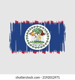 Cepillo de la bandera de Belice. Bandera nacional