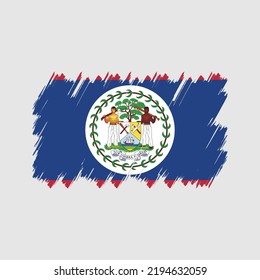 Cepillo de la bandera de Belice. Bandera nacional