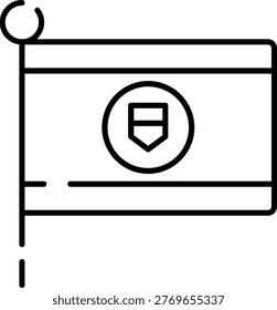 Belize Flag Illustration vector Icon Design