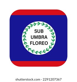 Bandera de Belice simple ilustración para el día de la independencia o las elecciones