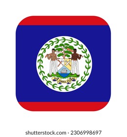 Belize flag simple illustration for independence day or election