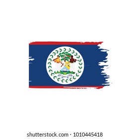 Belize flag, vector illustration