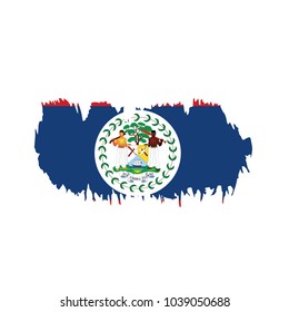 Belize flag, vector illustration