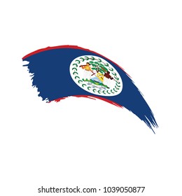 Belize flag, vector illustration