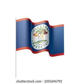 Belize flag, vector illustration