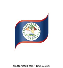 Belize flag, vector illustration