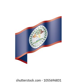 Belize flag, vector illustration