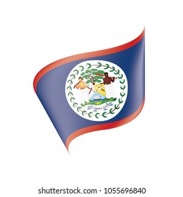 Belize flag, vector illustration