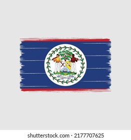 Vector de la bandera de Belice. Bandera nacional