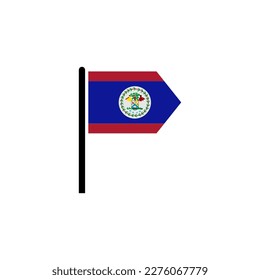 Belize flags icon set, Belize independence day icon set vector sign symbol