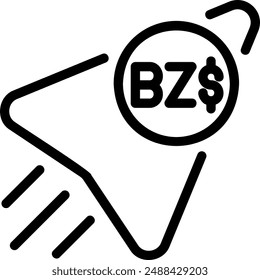 belize line icon illustration vector