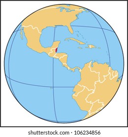 Belize Locate Map