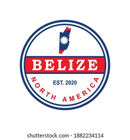 Vector de mapa de Belice , logotipo de país