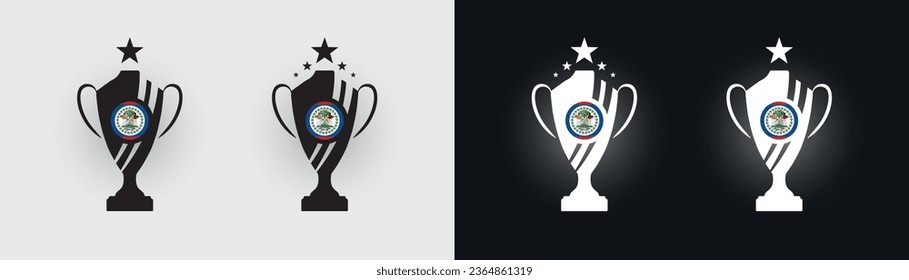 Belize Pokal-Pokal-Cup-Meister, Vektorgrafik