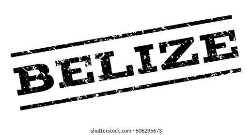 Belize watermark stamp. Text Tag between parallel lines with grunge design style. Rubber seal stamp with unclean texture. Vector black color ink imprint on a white background.