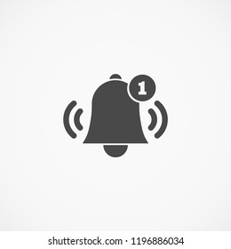 Bell 1 icon vector
