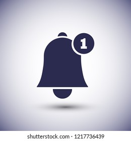 Bell 1 icon vector