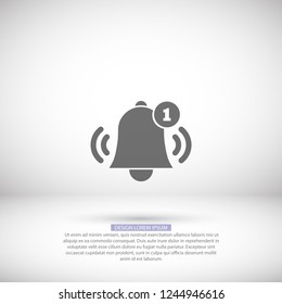 Bell 1 icon vector