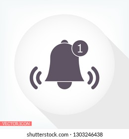 Bell 1 icon vector