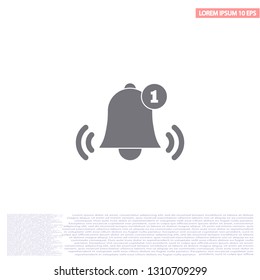 Bell 1 icon vector