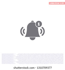 Bell 1 icon vector