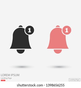 Bell 1 icon vector. lorem ipsum Flat Design JPG