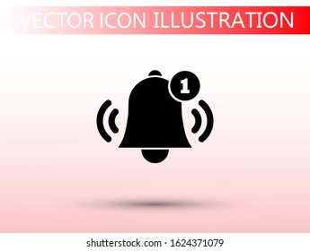 Bell 1 icon vector. lorem ipsum Flat Design JPG