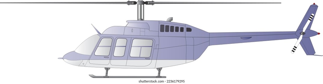 The Bell 206 helicopter image