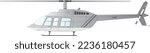 The Bell 206 helicopter vector image