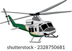 Bell 412 Helicopter Vector Artwork