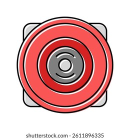bell alarm color icon vector. bell alarm sign. isolated symbol illustration