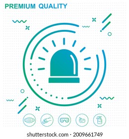 Bell alarm icon graphic elements for  work