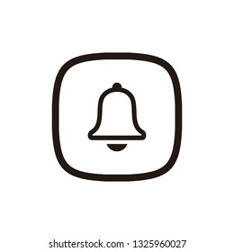 Bell alarm icon sign symbol