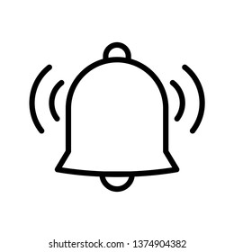 Bell Alarm Icon Vector Illustration Logo Template