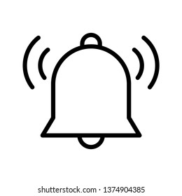 Bell Alarm Icon Vector Illustration Logo Template