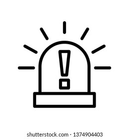 Bell Alarm Icon Vector Illustration Logo Template