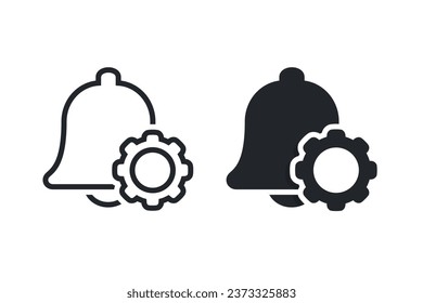 Bell alarm machine. Illustration vector