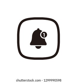 Bell alarm notification icon sign symbol