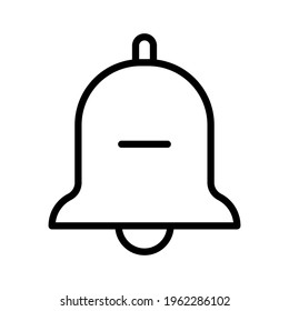 Bell, alarm, notification, off, remove icon vector image. Can also be used for customer support and UI. Suitable for use on web apps, mobile apps and print media.