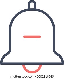 Campana, alarma, notificación, apagado, eliminar imagen vectorial de icono. También se puede utilizar para el soporte al cliente y la interfaz de usuario. Idóneo para aplicaciones web, aplicaciones móviles y medios impresos.