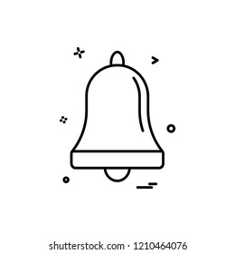 bell alarm ring icon vector design 