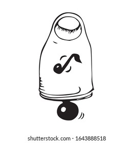 bell for animals vector sketch