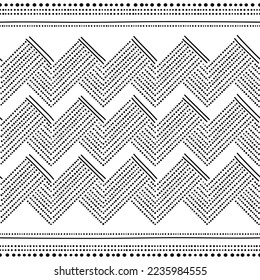 Bell Beaker pottery folk art style vector seamless pattern, prehistoric dotted vases and bowls retro tribal design from Great Britain, Ireland, Andorra, Portugal, Spain and Gibraltar. Wallpaper print